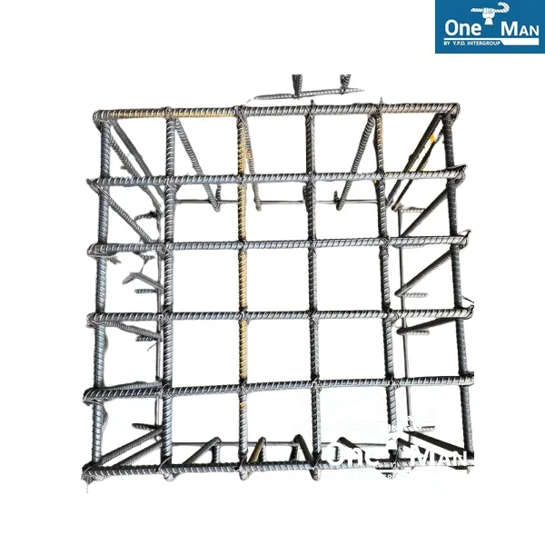 ฟุตติ้งสำเร็จรูป 60x60x60 ซม. ช่อง 5+5 เหล็ก 12 มม. ข้ออ้อย SD40 รัดรอบRB6